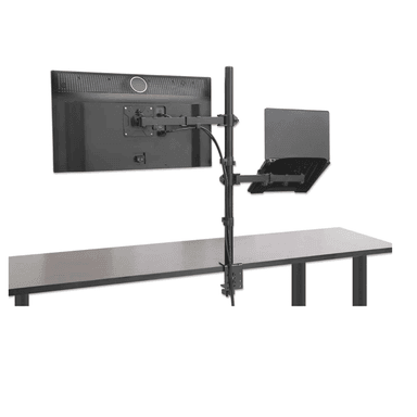 SOPORTE 2 EN 1 PARA MONITOR Y LAPTOP 13-32' Y LAPTOP DE 10 A 17' CON BRAZO ARTICULADO ERGONÓMICO - 2