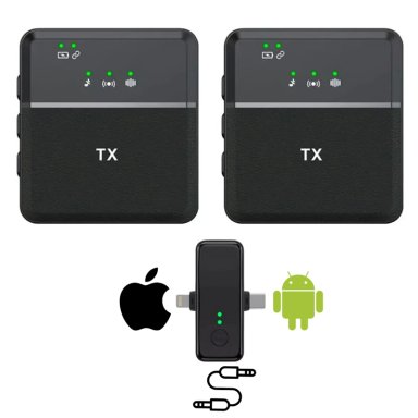 MICRÓFONO DE SOLAPERO INALAMBRICO IPHONE Y ANDROID SX31