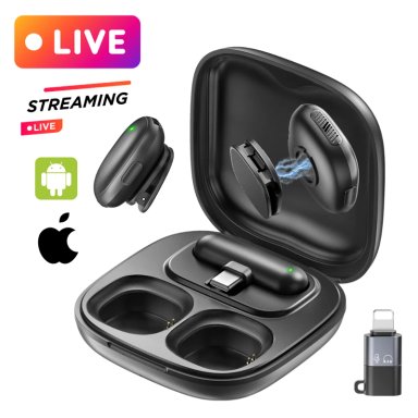 MICRÓFONO INALÁMBRICO PROFESIONAL CON CANCELACIÓN DE RUIDO 2 EN 1 ACN V36-2