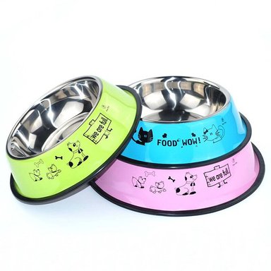 PLATO ACERO INOXIDABLE ANTIDESLIZANTE MASCOTA