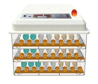 INCUBADORA AVES AUTOMÁTICA 176 HUEVOS DUAL 220V 12V