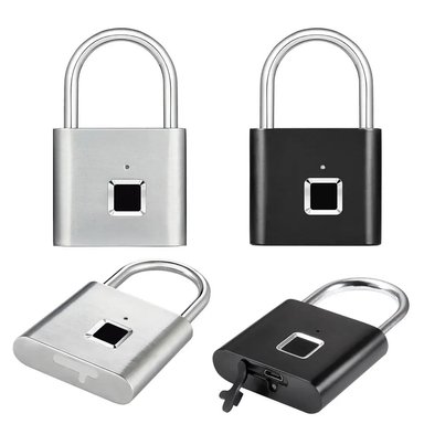 CANDADO INTELIGENTE CON HUELLA DACTILAR RECARGABLE USB - 2