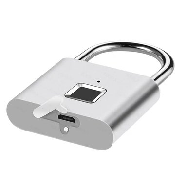 CANDADO INTELIGENTE CON HUELLA DACTILAR RECARGABLE USB - 4