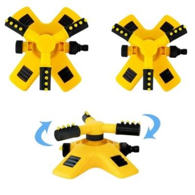 ROCIADOR DE JARDÍN 3 BRAZOS 12 BOQUILLAS X 3 UNIDADES