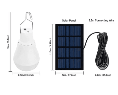 FOCO LED SOLAR RECARGABLE PARA CAMPING Y EMERGENCIAS
