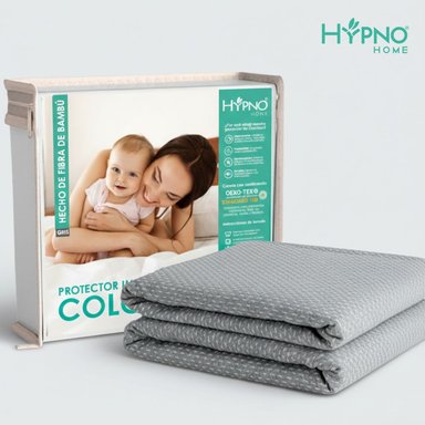 PROTECTOR COLCHON HYPNO HOME 2 PLAZAS BAMBU GRIS IMPERMEABLE AMOLDABLE