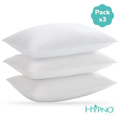 PACK 3 ALMOHADAS HYPNO HOME BLANCO DE MICROFIBRA SILICONADA 1200GR CU