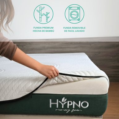 Colchón de Memory Foam Hypno Queen Con Funda Bambú - 3