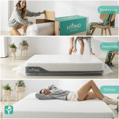 Colchón de Memory Foam Hypno Queen Con Funda Bambú - 4