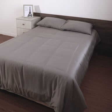 FUNDA PLUMÓN HYPNO HOME KING BAMBÚ GRIS LISOS - 5