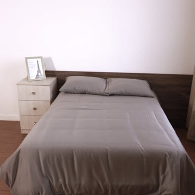 FUNDA PLUMÓN HYPNO HOME KING BAMBÚ GRIS LISOS - 6