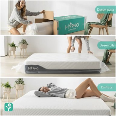 COLCHÓN DE MEMORY FOAM HYPNO 1PLZ CON FUNDA BAMBÚ - 4