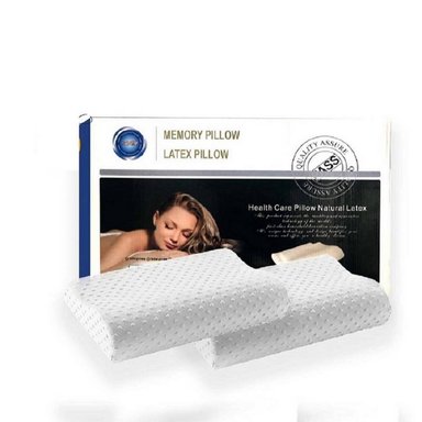PAR DE ALMOHADAS BLANCO VISCOELASTICA MEMORY PILLOW CON FUNDA