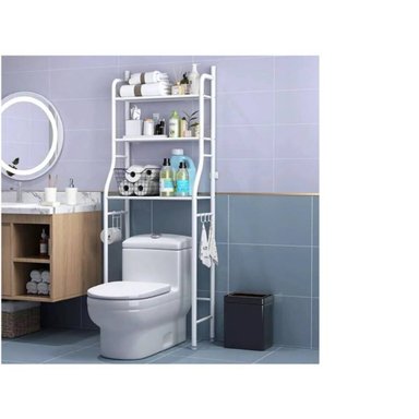 ESTANTE ACERO INOXIDABLE BLANCO ORGANIZADOR BAÑO INODORO 3 NIVELES