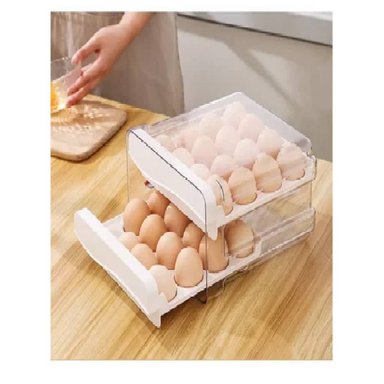 ORGANIZADOR DE HUEVOS 2 NIVELES 32 UNIDADES - PORTA HUEVOS