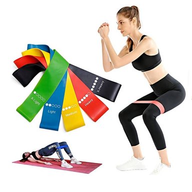 BANDAS DE LATEX CERRADAS SET X 5 RESISTENCIAS RACINESS.