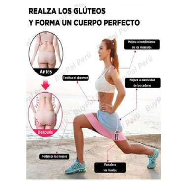 SET DE 3 BANDAS DE TELA ENTRENAMIENTO EJERCICIOS RACINESS - 3