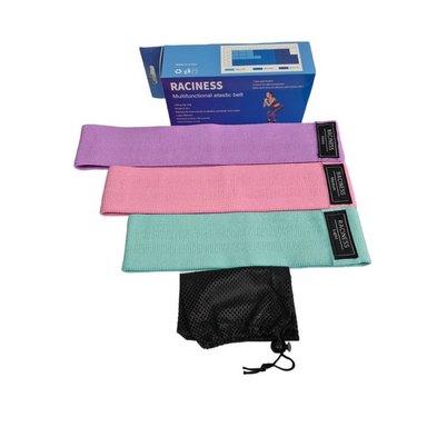 SET DE 3 BANDAS DE TELA ENTRENAMIENTO EJERCICIOS RACINESS - 4