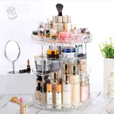 ORGANIZADOR MAQUILLAJE COSMETICOS JOYERO GIRATORIO 360°