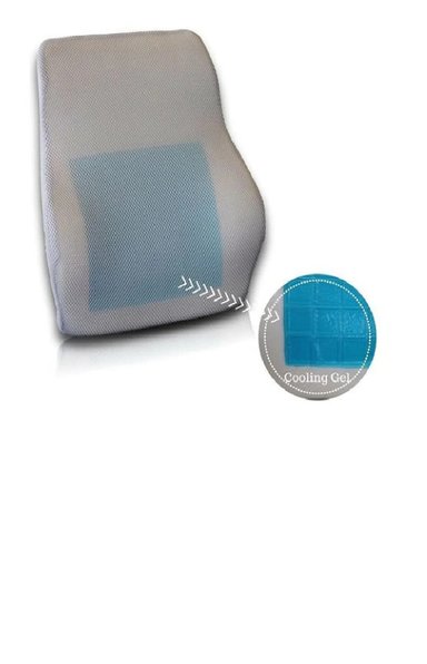 COJÍN RESPALDAR LUMBAR ERGONÓMICO EN VISCOELÁSTICO Y GEL REFRESCANTE - 2