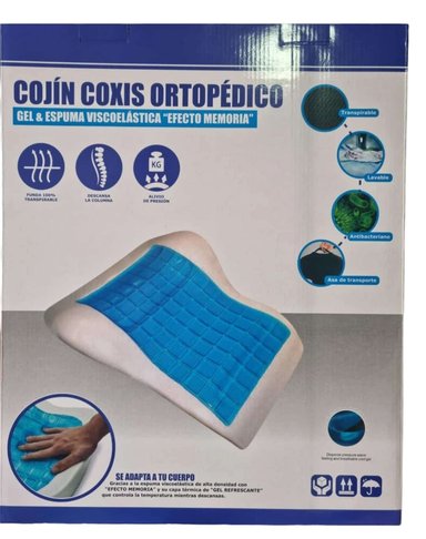 COJÍN RESPALDAR LUMBAR ERGONÓMICO EN VISCOELÁSTICO Y GEL REFRESCANTE - 5