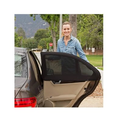 SET DE 2 TAPASOL DE MALLA PARA VENTANA DE AUTO