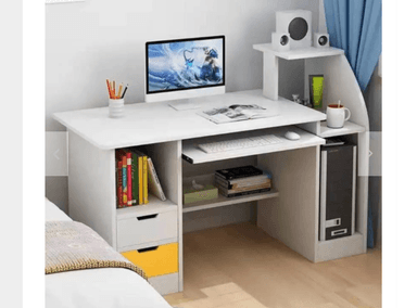 ESCRITORIO NACION MUEBLES JOY 117 CM X 40 CM BLANCO JUVENIL MODERNO