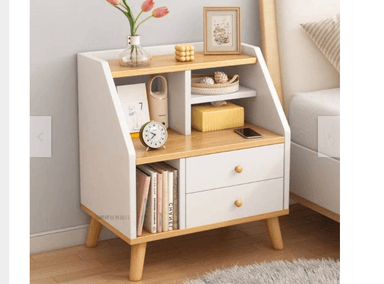 VELADOR NACION MUEBLES CARLOS MODERNO 2 CAJONES MADERA CLARA