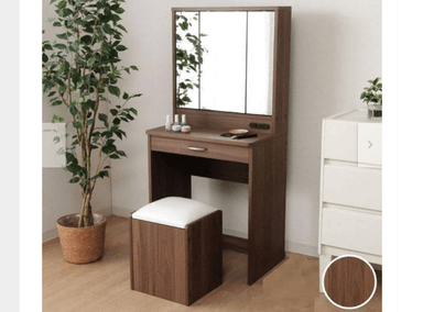 TOCADOR NACION MUEBLES LUCIA MARRÓN MODERNO