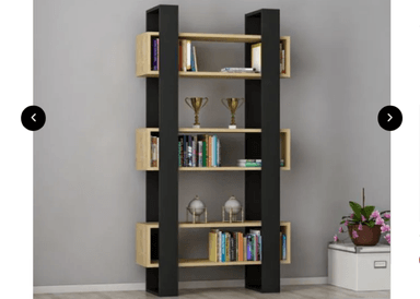 ESTANTE LIBRERO NACION MUEBLES DIBA BEIGE E REPISAS MODERNO