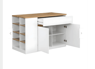 ISLA DE COCINA NACION MUEBLES OTTIS 3 CAJONES MODERNA - 2