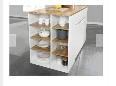 ISLA DE COCINA NACION MUEBLES OTTIS 3 CAJONES MODERNA - 3