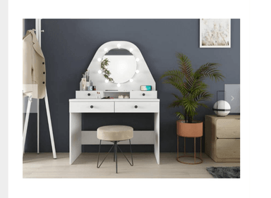 TOCADOR NACION MUEBLES LUCERO BLANCO CON LUCES