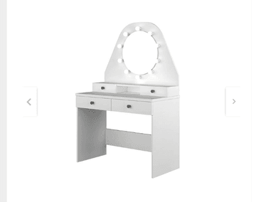 TOCADOR NACION MUEBLES LUCERO BLANCO CON LUCES - 3