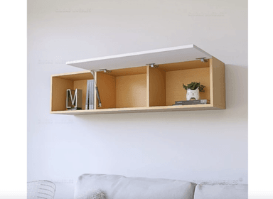 ESTANTE NACION MUEBLES CLEO MADERA NATURAL FLOTANTE MODERNO