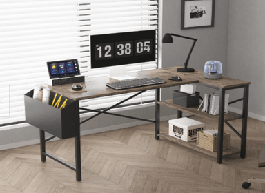 ESCRITORIO NACION MUEBLES EN FORMA DE L 70 CM X 100 CM MARRÓN