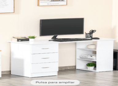 ESCRITORIO NACION MUEBLES DALI 49 CM X 120 CM BLANCO