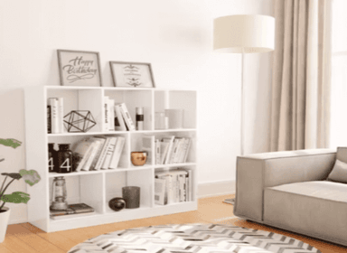 LIBRERO NACION MUEBLES DALIDA COLOR BLANCO