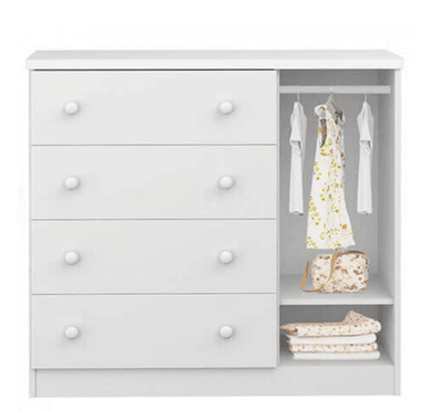 COMODA NACION MUEBLES MIA COLOR BLANCO