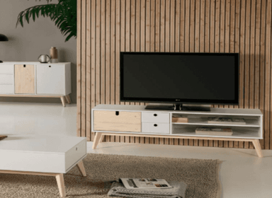 CENTRO DE ENTRETENIMIENTO NACION MUEBLES BOGOTA COLOR BLANCO