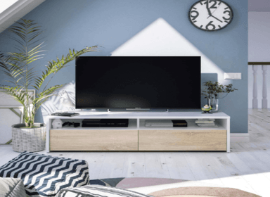 CENTRO DE ENTRETENIMIENTO NACION MUEBLES VALENCIA COLOR BLANCO