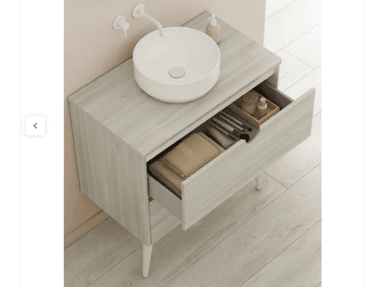 MUEBLE BAÑO NACION FEDE GRIS PARDO MODERNO