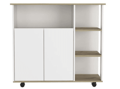 OSLA DE COCINA NACION MUEBLES BICOLOR BLANCO Y BEIGE - 2