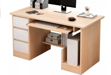 ESCRITORIO NACION MUEBLES DRAKE 120 CM X 50 CM CREMA ELEGANTE