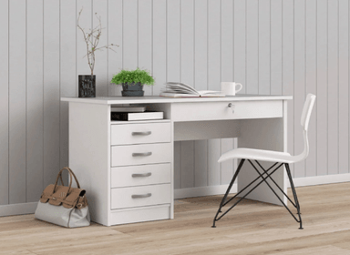 ESCRITORIO NACION MUEBLES LUCAS 45 CM X 110 CM BLANCO - 2