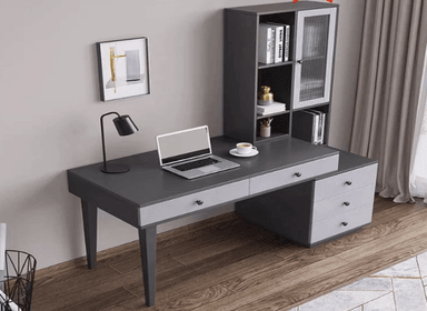 ESCRITORIO NACION MUEBLES MATTEO 50 CM X 130 CM PLOMO