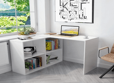 ESCRITORIO NACION MUEBLES AMELIA 45 CM X 106 CM BLANCO