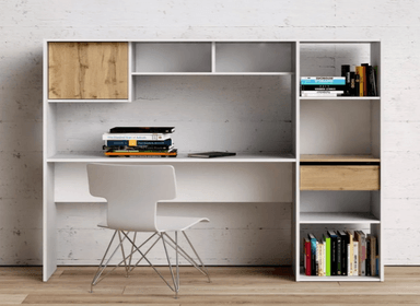 ESCRITORIO NACION MUEBLES JASMINA 50X130 CM BLANCO NM