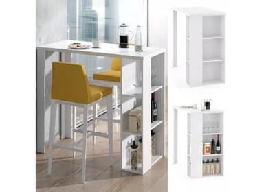 MESA DESAYUNADORA NACION MUEBLES DARIO COLOR BLANCO - 2
