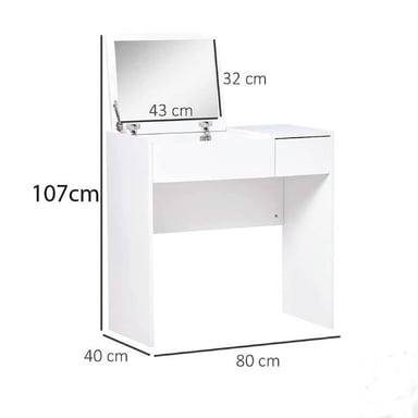 TOCADOR NACION MUEBLES MARTINA COLOR BLANCO NM - 3